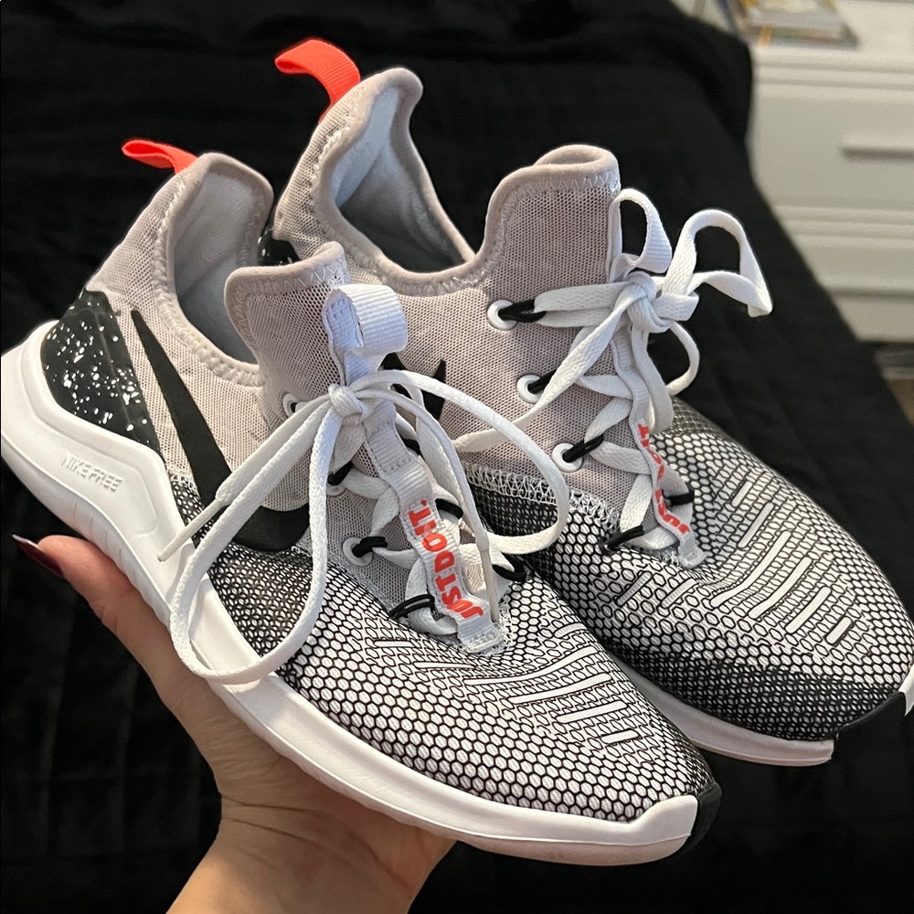 Nike Sneakers in Black, White, and orange